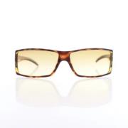 Gucci Vintage Pre-owned Plast solglasgon Brown, Dam