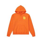 OBJECT Kontinuitetsutskrift Hoodie Studio Orange Orange, Herr