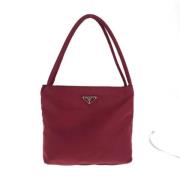 Prada Vintage Pre-owned Canvas prada-vskor Red, Dam