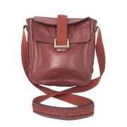 Hermès Vintage Pre-owned Laeder crossbodyvskor Red, Dam