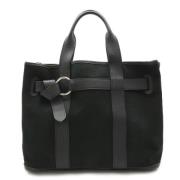 Hermès Vintage Pre-owned Canvas handvskor Black, Dam