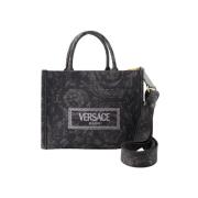 Versace Bomull handvskor Black, Dam