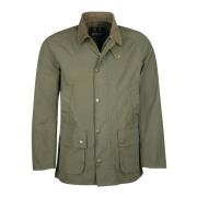 Barbour Casual Ashby Jacka med Sammet Krage Green, Herr