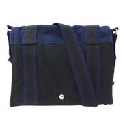 Hermès Vintage Pre-owned Canvas crossbodyvskor Blue, Dam