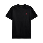 Polo Ralph Lauren Klassisk passform bomull T-shirt med logotyp Black, ...