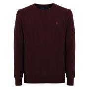 Polo Ralph Lauren Bordeaux Ulltröja Långärmad Red, Herr