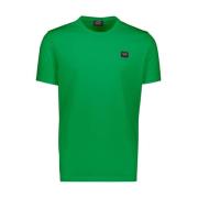 Paul & Shark Ekologisk Bomull Crewneck T-shirt Heritage Patch Green, H...