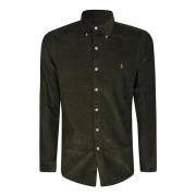 Polo Ralph Lauren Corduroy Skjorta Casual Stilren Modern Green, Herr