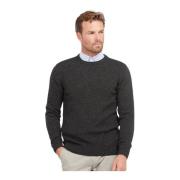 Barbour Tisbury Tweed Stickad Tröja Black, Herr