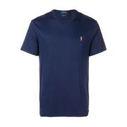 Polo Ralph Lauren Broderad Slim Fit Bomull T-shirt Blue, Herr