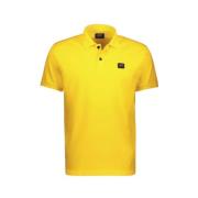 Paul & Shark Polo i ekologisk bomull med Heritage-logotyp Yellow, Herr