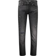 Guess Svarta Bomull Slim Jeans & Byxor Black, Herr