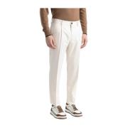 Peserico Bomull, tencel och stretchull chinos Beige, Herr