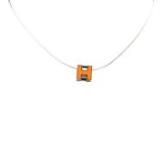 Hermès Vintage Pre-owned Metall halsband Orange, Dam