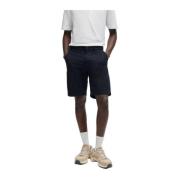 Hugo Boss Blå Bomull Bermuda Shorts för Män Blue, Herr