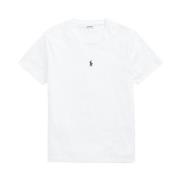 Polo Ralph Lauren Vit Bomull Rund Hals T-shirt White, Herr