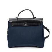 Hermès Vintage Pre-owned Canvas handvskor Blue, Dam