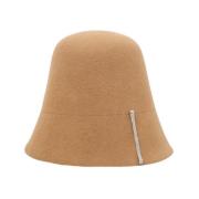 Peserico Ullfilt lampskärmshatt Brown, Unisex