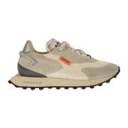 RUN OF Vaporix Mocka och Nylon Tränare Beige, Herr