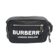 Burberry Vintage Pre-owned Nylon axelremsvskor Black, Dam