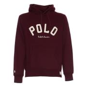 Polo Ralph Lauren Vin Fleece Logo Hoodie Aw24 Red, Herr