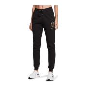 Armani Exchange Bomull Straight-Leg Jeans & Byxor Black, Dam