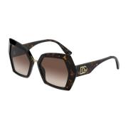 Dolce & Gabbana Bruna solglasögon för kvinnor Aw24 Brown, Dam