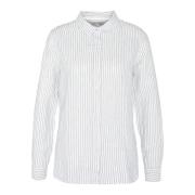 Barbour Vit/blå Linneskjorta Ss24 White, Dam