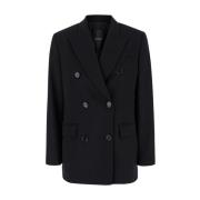 Pinko Svart Guinea Blazer Jacka Black, Dam