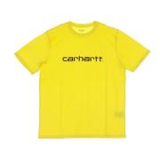 Carhartt Wip Script Primula T-shirt Gul/Svart Yellow, Herr