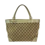 Gucci Vintage Pre-owned Canvas gucci-vskor Beige, Dam