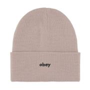 Obey Räfflad Stretch Beanie Svamphatt Gray, Herr