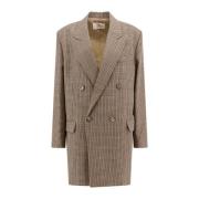 Ami Paris Pied de Poule Ylleblazer Beige, Dam