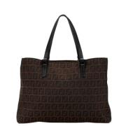 Fendi Vintage Pre-owned Canvas fendi-vskor Black, Dam