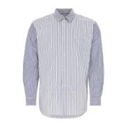 Comme des Garçons Elegant Broderad Poplin Skjorta Multicolor, Herr