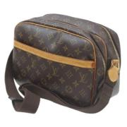 Louis Vuitton Vintage Pre-owned Canvas axelremsvskor Brown, Dam