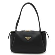 Prada Vintage Pre-owned Tyg prada-vskor Black, Dam