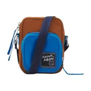 Maison Kitsuné Crossbody Pouch i Tobak Multicolor, Herr