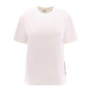 Burberry Bomull T-shirt med EKD-detalj White, Dam