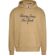 Tommy Jeans Beige Klassisk Bomull Damtröja Beige, Herr