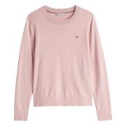 Tommy Hilfiger Foggy Pink Jersey Stitch Sweater Pink, Dam