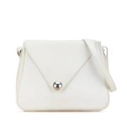 Hermès Vintage Pre-owned Laeder crossbodyvskor White, Dam