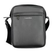 Calvin Klein Svart Herr Axeltaske Justerbar Rem Black, Herr