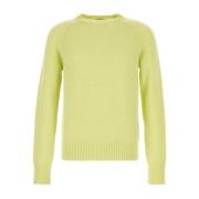 Dries Van Noten Alpaca Blend Acid Green Sweater Green, Herr