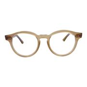 Cutler And Gross Rund Vintage Stil Solglasögon Beige Beige, Unisex