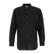 Comme des Garçons Svart ullskjorta Black, Herr