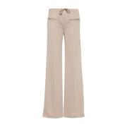 Courrèges Wide Trousers Beige, Dam