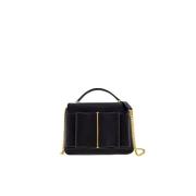 Carolina Herrera Slips Insignia Satchel Väska Black, Dam