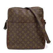 Louis Vuitton Vintage Pre-owned Belagd canvas crossbodyvskor Brown, Da...