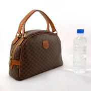 Celine Vintage Pre-owned Canvas handvskor Brown, Dam